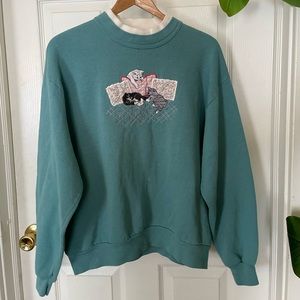 **$6 items! DONATED BY 6/1** Vintage Kitten Sweatshirt - L
